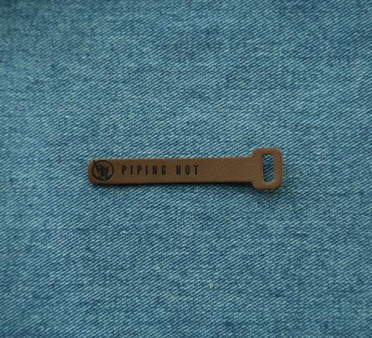 custom bag leather zipper puller