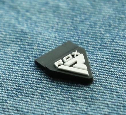 pvc emblem clothing shoes rubber patch