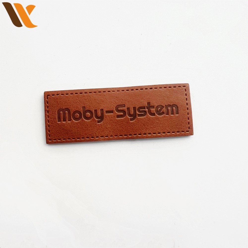 Luggage Brand Embossed Custom Leather Tags 2