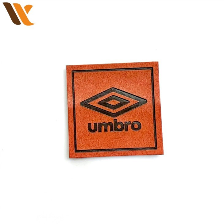 Custom Smooth Durable Brown Leather Labels 0