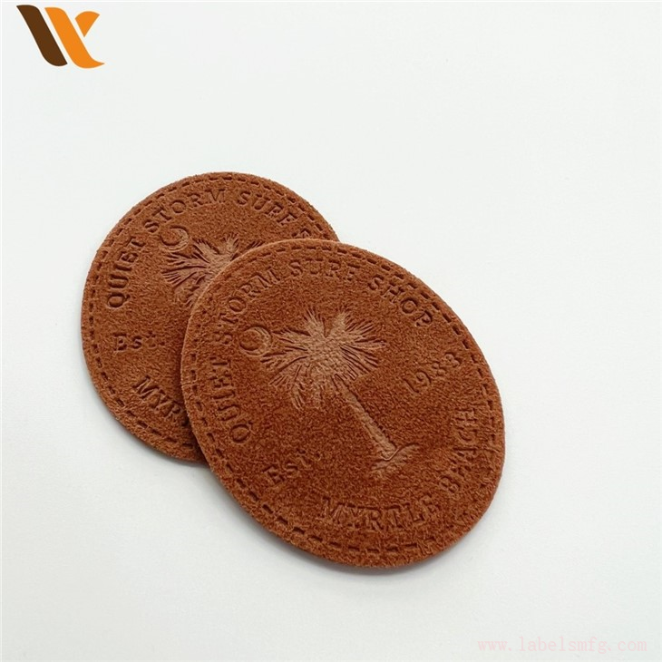 Custom Ultrathin Suede Leather Label