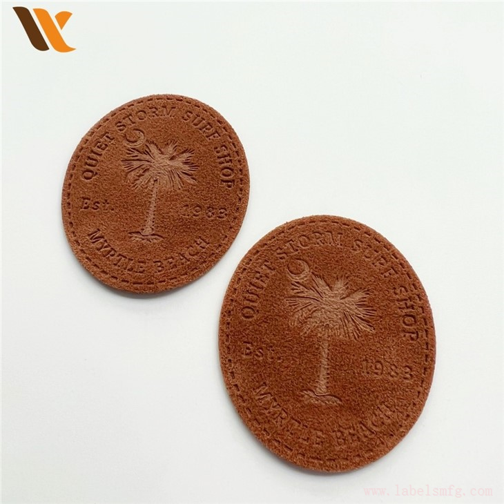 Custom Ultrathin Suede Leather Label