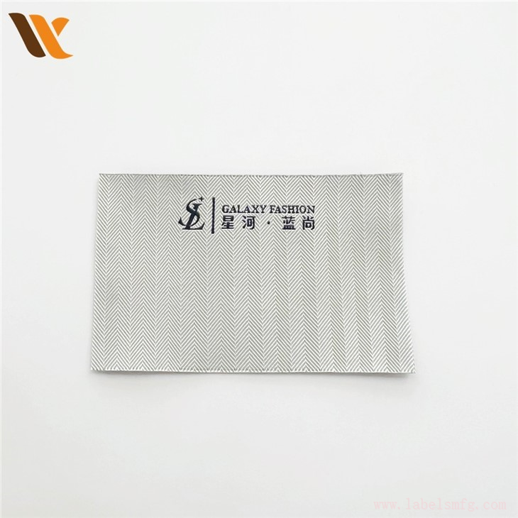 High Damask Garment Label Woven Main Tag